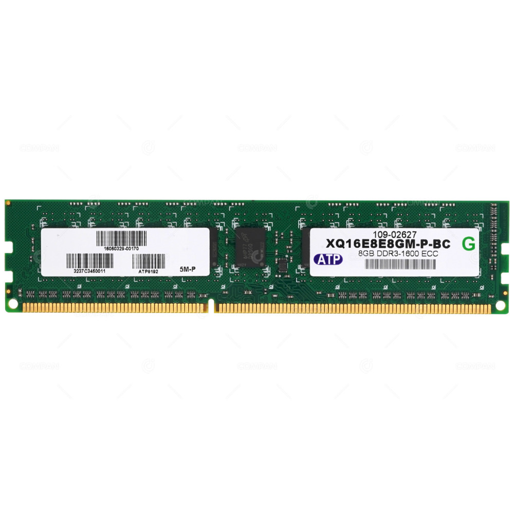 XQ16E8E8GM-P-BC ATP 8GB (1X8GB) PC3-12800R SERVER MEMORY 109-02627